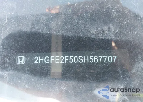 2025 Honda Civic Sport from USA, damaged, VIN 2HGFE2F50SH567707